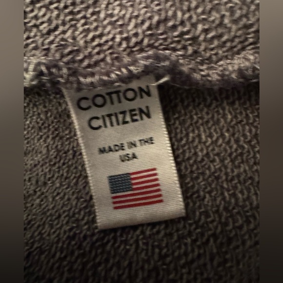 Cotton Citizen Women’s Grey Black Crop Top Hoodie Size Small - Picture 7 of 9